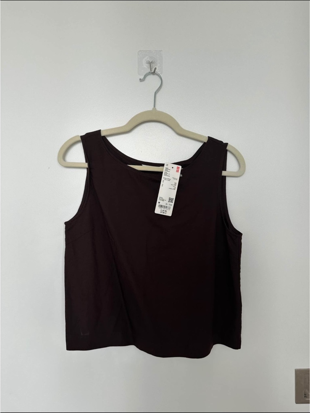 Uniqlo Women's Tank Top - Dark Brown